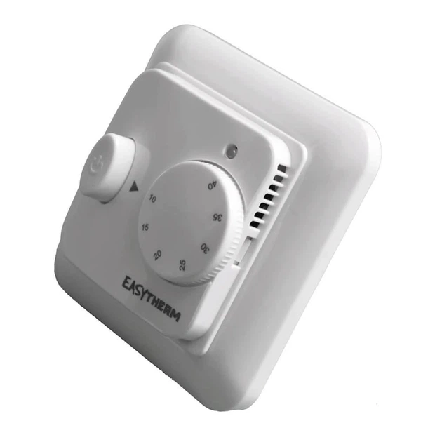 Терморегулятор механічний для теплої підлоги EasyTherm Easy Mech 16 А 3000 Вт з датчиком підлоги білий (55520) - зображення 4