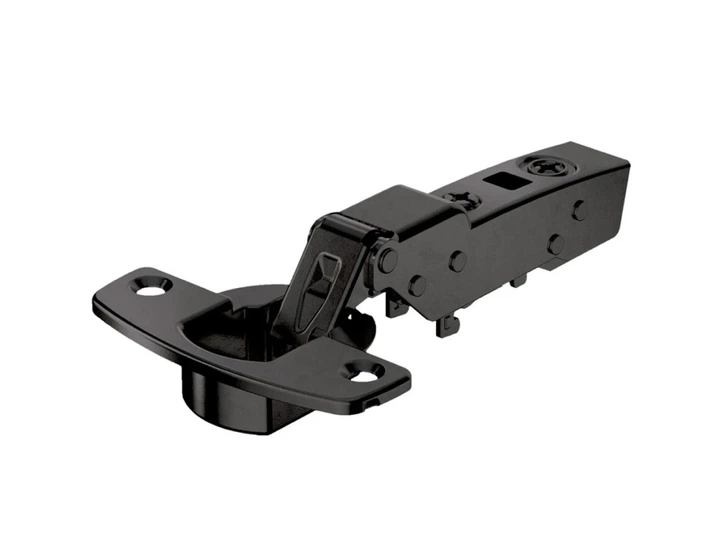 Петля Hettich Sensys 8675, полунакладная, угол открытия 110°, без пружины, черный обсидиан - Фото 1 Петля Hettich Sensys 8675, полунакладная, угол открытия 110°, без пружины, черный обсидиан - изображение 1