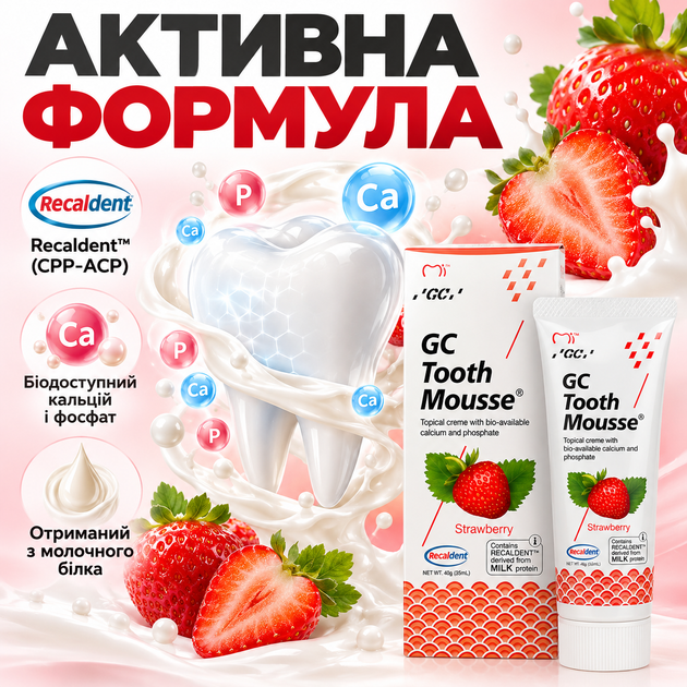 Ремінералізуючий гель Tooth Mousse, GC тус мус Тусс мусс, ДжіСі 35 мл. гель для зубів - зображення 4