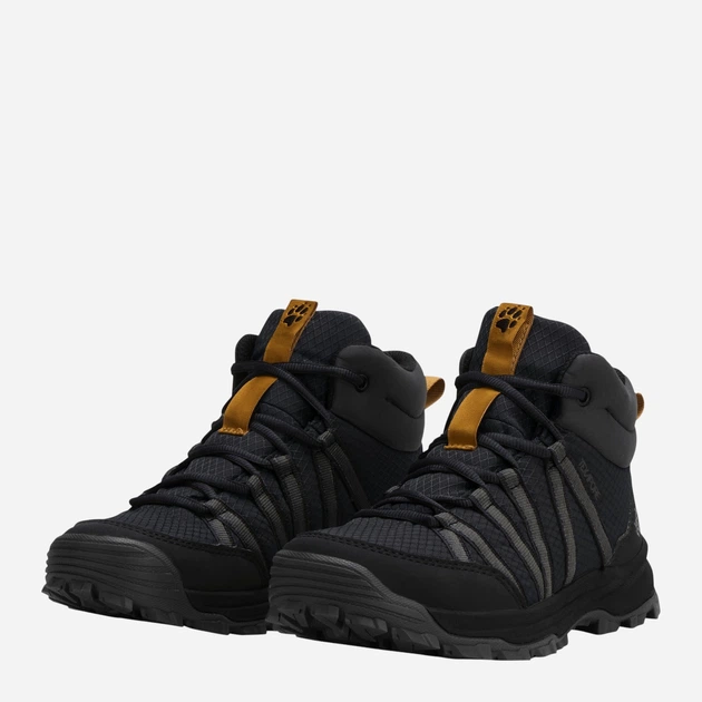 Детские демисезонные термо ботинки для мальчика Jack Wolfskin Wild Hike Texapore Mid K A66695_6350 34 (2UK/3USA) Темно-серые (4064886768856) - изображение 2