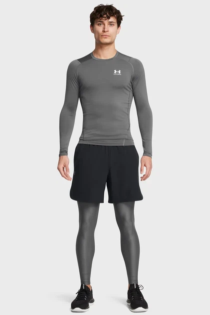 Чоловічі сірі тайтси UA HG IsoChill Leggings Under Armour M 1365226-025 - изображение 2