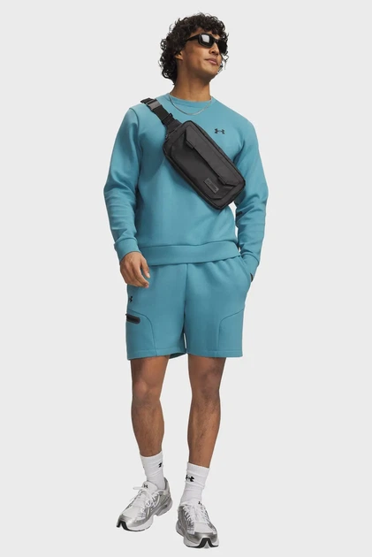Чоловічі блакитні шорти UA Unstoppable Flc Shorts Under Armour S 1379809-466 - изображение 2