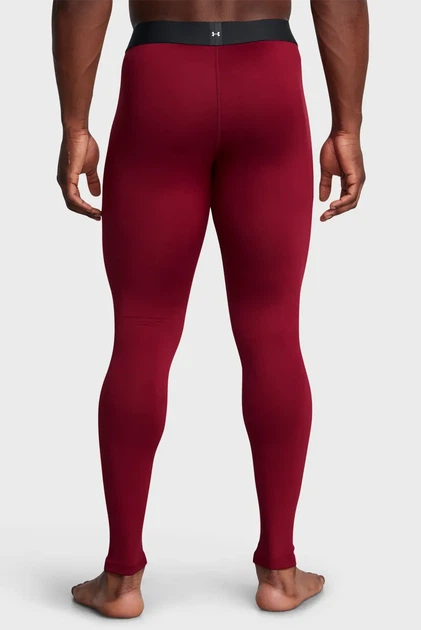 Чоловічі бордові тайтси UA CG Elite Leggings Under Armour S 1386946-625 - изображение 3
