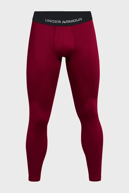 Чоловічі бордові тайтси UA CG Elite Leggings Under Armour S 1386946-625 - изображение 4