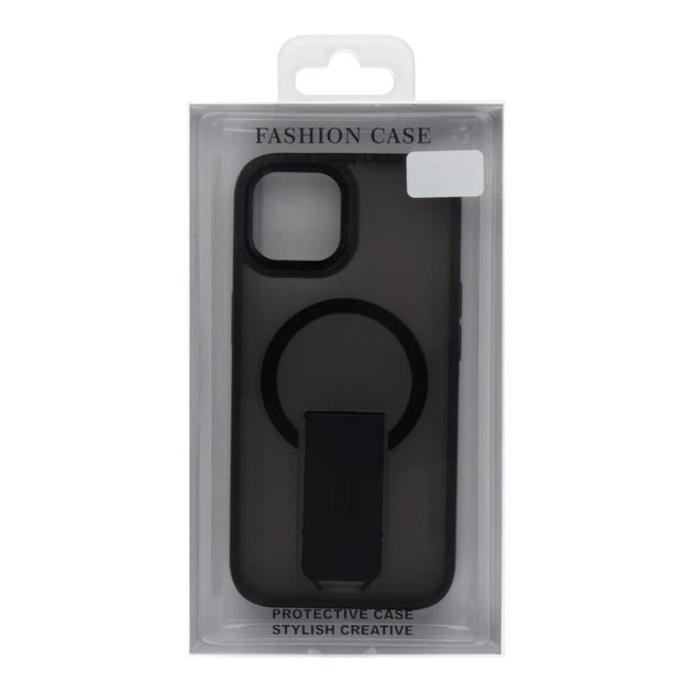 Чохол Premium TPU+PC FlexGuard Magnetic Ring Stand для iPhone 14 Колір Black - изображение 17