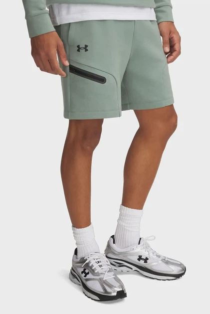Чоловічі м'ятні шорти UA Unstoppable Flc Shorts Under Armour S 1379809-348 - Фото 1 Чоловічі м'ятні шорти UA Unstoppable Flc Shorts Under Armour S 1379809-348 - изображение 1