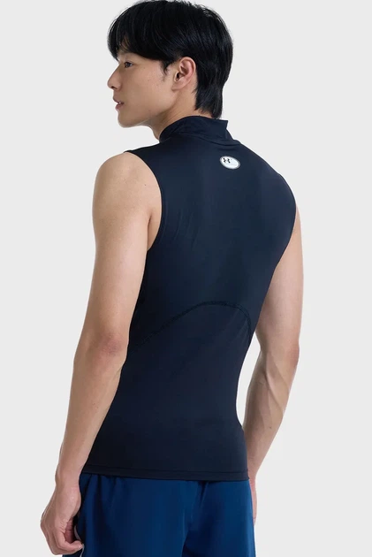 Чоловіча чорна майка UA HG Armour Comp Mock SL Under Armour M 1361521-001 - изображение 3
