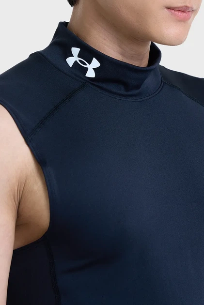 Чоловіча чорна майка UA HG Armour Comp Mock SL Under Armour M 1361521-001 - изображение 4