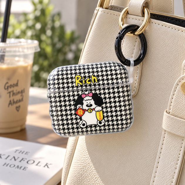 Чехол силиконовый противоударный для AirPods Pro 2 с защитой от ударов Print Case Dog SR-547 - изображение 6