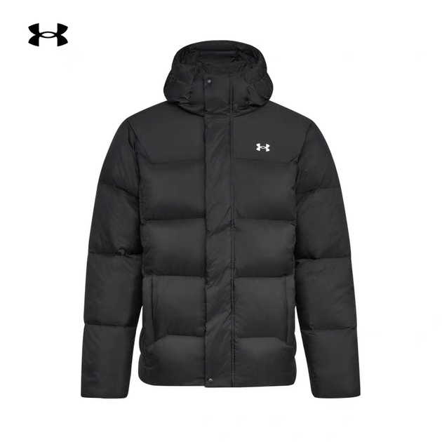Чоловічий зимовий пуховик Under Armour Legend Down Hooded Jacket Чорний L - Фото 1 Чоловічий зимовий пуховик Under Armour Legend Down Hooded Jacket Чорний L - изображение 1