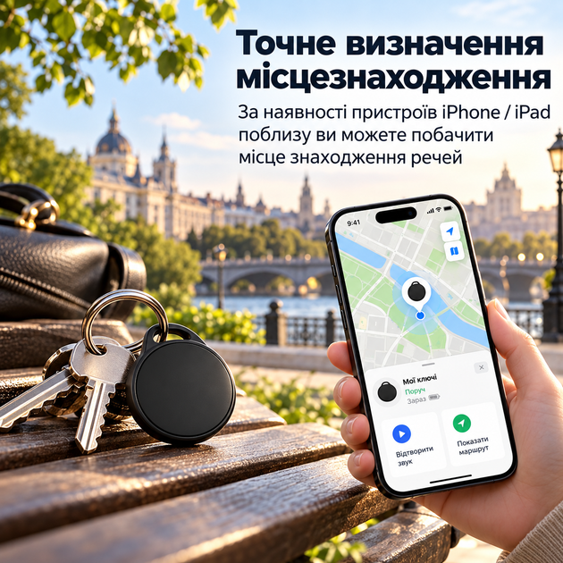 Набір смарт-трекерів для пошуку речей сумісних з Apple Find My для iPhone та iPad, 5 шт - зображення 5