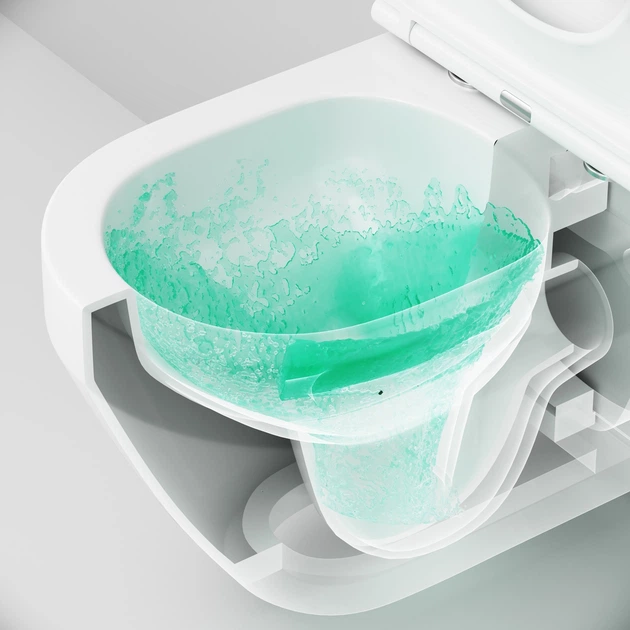 Унітаз підвісний Am.Pm Spirit V2.0 CSB1900SC AquaSpin з сидінням Soft Close дюропласт - изображение 10