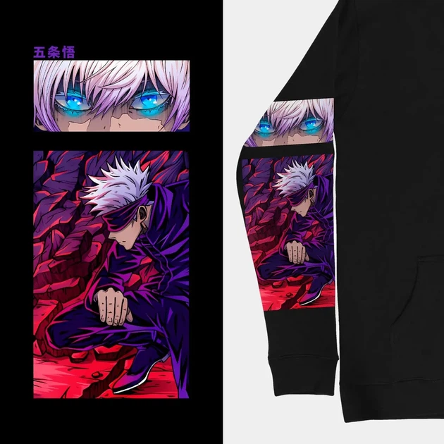 Худи Jujutsu Kaisen Годжо Сатору Черный XXL (kr4-473-black-XXL) - Фото 3 Худи Jujutsu Kaisen Годжо Сатору Черный XXL (kr4-473-black-XXL) - изображение 3
