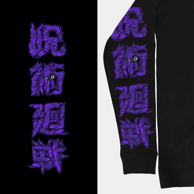 Худи Jujutsu Kaisen Годжо и маги Черный 3XL (kr4-474-black-3XL) - изображение 3