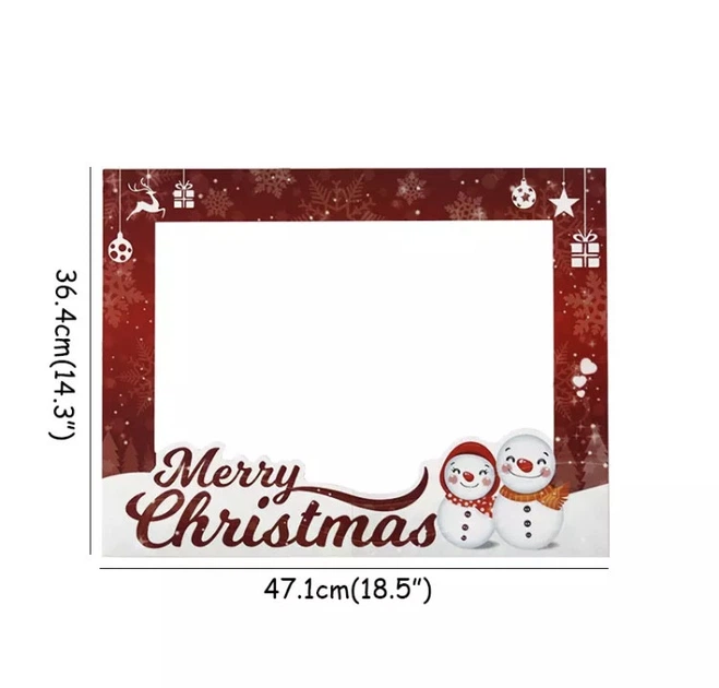 Рамка для фото Снеговики Marry Christmas красный 47 х 36 см (V0032) - Фото 2 Рамка для фото Снеговики Marry Christmas красный 47 х 36 см (V0032) - изображение 2