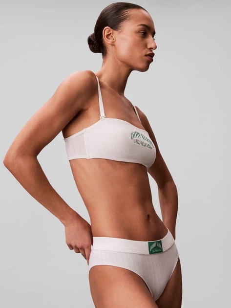 Комплект женского белья (бюстгальтер + трусики слип) хлопковый Calvin Klein 161025397 L Молочный (1162871484) - изображение 6