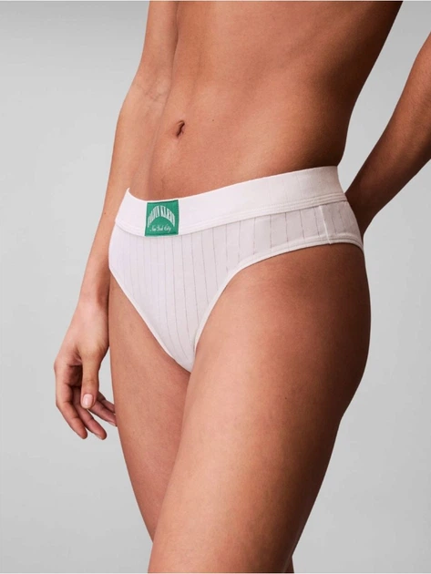 Комплект женского белья (бюстгальтер + трусики слип) хлопковый Calvin Klein 619293290 XS Молочный (1162884487) - изображение 5