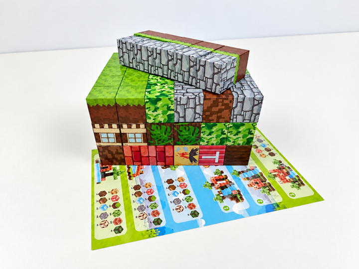 Магнітний конструктор Майнкрафт 100 блоків по сюжету гри Minecraft - "Зелений ліс", розвиваюча іграшка для дітей - Фото 2 Магнітний конструктор Майнкрафт 100 блоків по сюжету гри Minecraft - "Зелений ліс", розвиваюча іграшка для дітей - зображення 2
