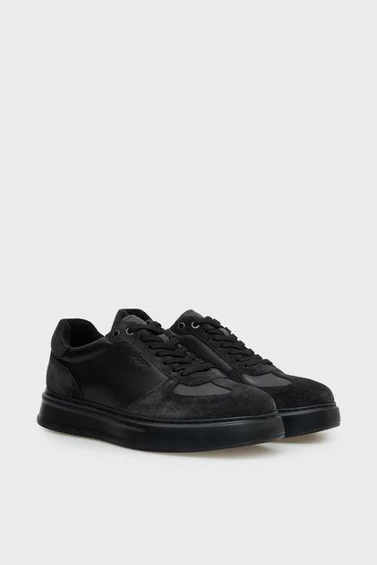 Мужские черные кожаные сникерсы Felix PRPY 45 PRSLT1843M - изображение 3