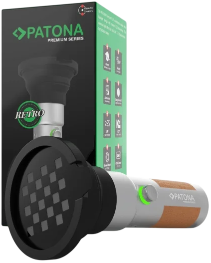 Відеосвітло LED RGB PATONA Premium Retro FL15 з 20 проекційними фільтрами та чохлом (4055655260954) - Фото 1 Відеосвітло LED RGB PATONA Premium Retro FL15 з 20 проекційними фільтрами та чохлом (4055655260954) - зображення 1