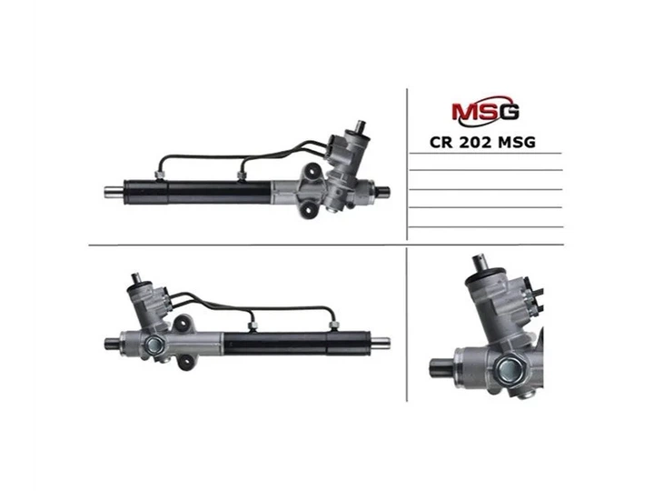 Рульова рейка з ГПК нова CHEVROLET LACETTI 2005-;DAEWOO LACETTI 2004-,DAEWOO GENTRA 2013- MSG CR202 Chevrolet Lacetti 96442387, 96451953, 96852935 - изображение 2