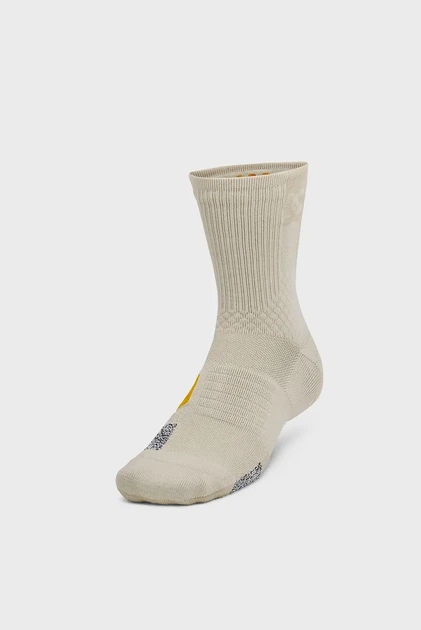 Бежеві шкарпетки UA AD Playmaker 1pk Mid Under Armour XL 1376229-289 - изображение 2