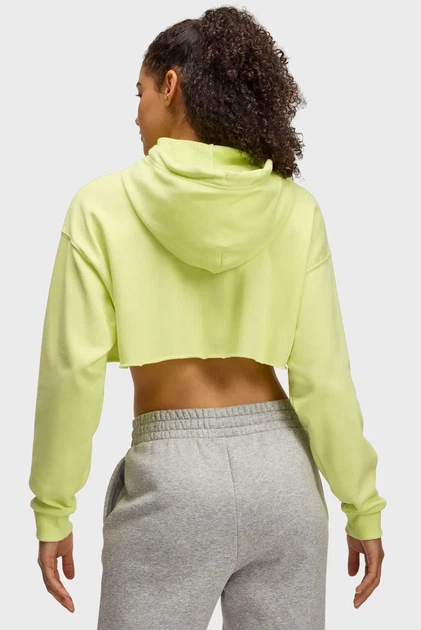 Жіноче салатове худі UA Icon Terry Crop Hoodie Under Armour M 1389640-727 - Фото 3 Жіноче салатове худі UA Icon Terry Crop Hoodie Under Armour M 1389640-727 - изображение 3