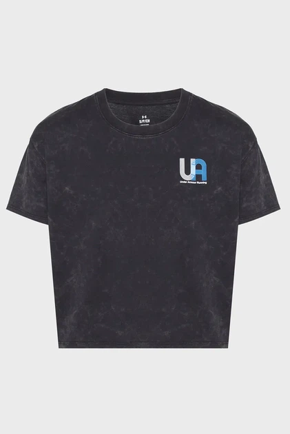 Жіноча чорна футболка UA Run Graphic SS 1 Under Armour S 6005094-003 - изображение 4