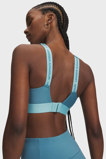 Жіночий блакитний топ UA Infinity High 2.0 Bra Under Armour M A-C 1384112-466 - изображение 3