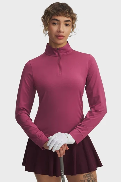 Жіночий рожевий лонгслів UA Drive 1/4 Zip Under Armour S 6003797-659 - Фото 1 Жіночий рожевий лонгслів UA Drive 1/4 Zip Under Armour S 6003797-659 - зображення 1