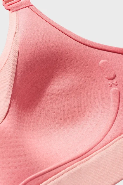 Жіночий рожевий топ UA Infinity High 2.0 Bra Under Armour XS A-C 1384112-600 - изображение 6