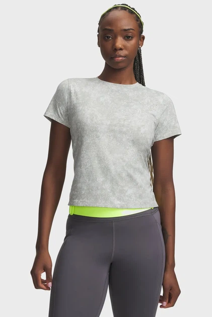 Жіноча сіра футболка UA Velociti Pro Print SS Under Armour XS 6012729-069 - Фото 1 Жіноча сіра футболка UA Velociti Pro Print SS Under Armour XS 6012729-069 - изображение 1