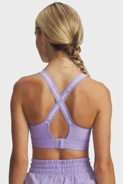 Жіночий бузковий топ UA Infinity High 2.0 Bra Under Armour XS D-DD 1384112-538 - изображение 4