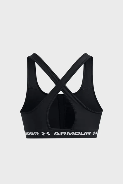 Жіночий чорний топ UA Crossback Mid Bra Under Armour XXL 1361034-006 - Фото 9 Жіночий чорний топ UA Crossback Mid Bra Under Armour XXL 1361034-006 - зображення 9