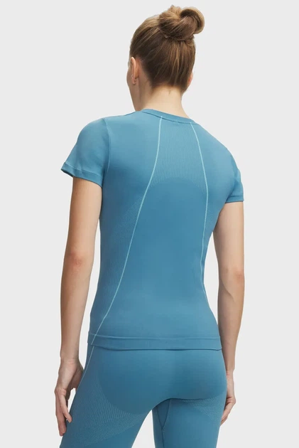 Жіноча блакитна футболка UA Vanish Seamless SS Under Armour S 6000642-466 - изображение 2