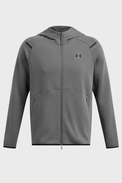 Чоловіче сіре худі UA Unstoppable Flc FZ HD EU Under Armour 3XL 1389352-025 - Фото 5 Чоловіче сіре худі UA Unstoppable Flc FZ HD EU Under Armour 3XL 1389352-025 - зображення 5