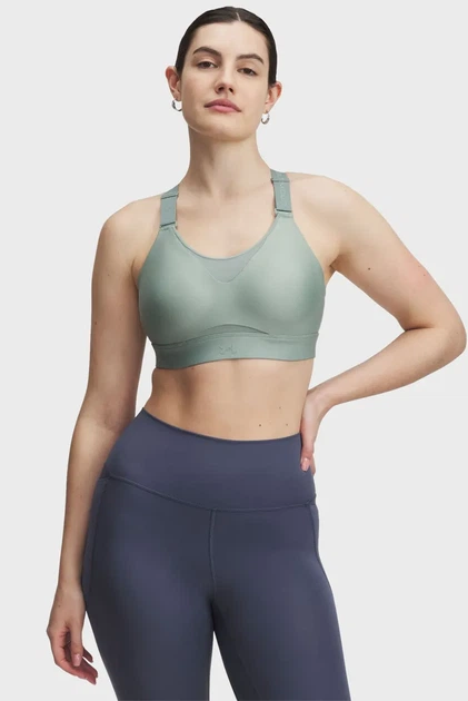 Жіночий м'ятний топ UA Infinity High 2.0 Bra Under Armour XS A-C 1384112-348 - изображение 4