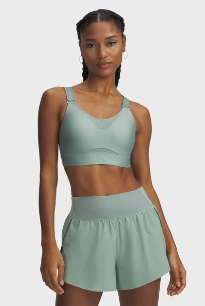 Жіночий м'ятний топ UA Infinity High 2.0 Bra Under Armour XS A-C 1384112-348 - изображение 6