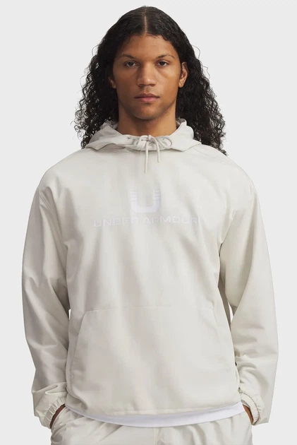 Чоловіче біле худі UA Unstoppable Wvn Hoodie Under Armour L 6003864-110 - Фото 1 Чоловіче біле худі UA Unstoppable Wvn Hoodie Under Armour L 6003864-110 - изображение 1