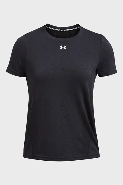Жіноча чорна футболка Vanish Seamless Loose SS Under Armour XS 1384406-001 - Фото 3 Жіноча чорна футболка Vanish Seamless Loose SS Under Armour XS 1384406-001 - зображення 3