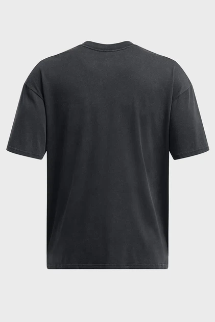 Чоловіча чорна футболка UA M HW OS LOGO WASH SS Under Armour 3XL 1389147-001 - зображення 4