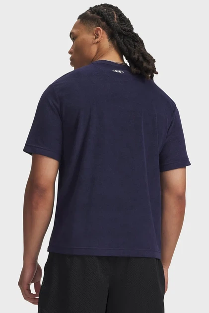 Чоловіча темно-синя футболка UA Icon SW Terry SS Under Armour XL 6009441-410 - Фото 2 Чоловіча темно-синя футболка UA Icon SW Terry SS Under Armour XL 6009441-410 - изображение 2