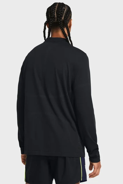 Чоловіча чорна спортивна кофта Vanish Elite Seamless 1/4 Zp Under Armour M 1382798-001 - Фото 2 Чоловіча чорна спортивна кофта Vanish Elite Seamless 1/4 Zp Under Armour M 1382798-001 - изображение 2