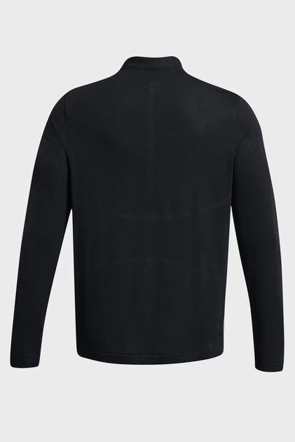 Чоловіча чорна спортивна кофта Vanish Elite Seamless 1/4 Zp Under Armour M 1382798-001 - Фото 5 Чоловіча чорна спортивна кофта Vanish Elite Seamless 1/4 Zp Under Armour M 1382798-001 - изображение 5