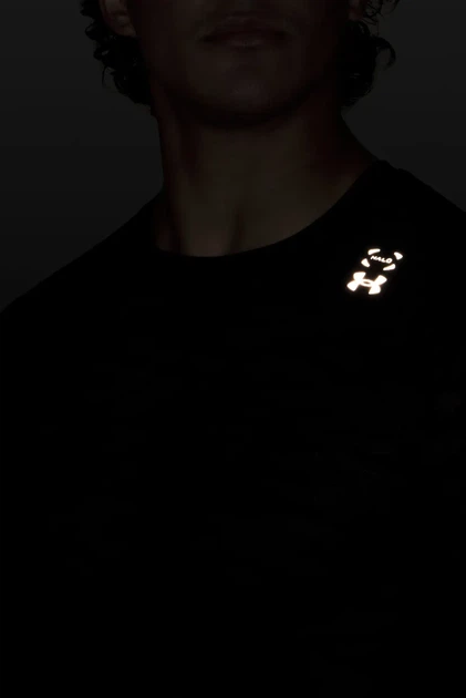 Чоловічий чорний лонгслів UA Halo Jacquard LS-BLK Under Armour S 6011055-008 - зображення 4
