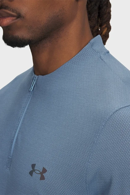 Чоловіча синя спортивна кофта Vanish Elite Seamless 1/4 Zp Under Armour XL 1382798-418 - Фото 3 Чоловіча синя спортивна кофта Vanish Elite Seamless 1/4 Zp Under Armour XL 1382798-418 - зображення 3