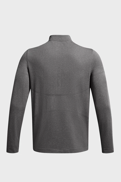 Чоловіча темно-сіра спортивна кофта Vanish Elite Seamless 1/4 Zp Under Armour M 1382798-025 - Фото 5 Чоловіча темно-сіра спортивна кофта Vanish Elite Seamless 1/4 Zp Under Armour M 1382798-025 - зображення 5