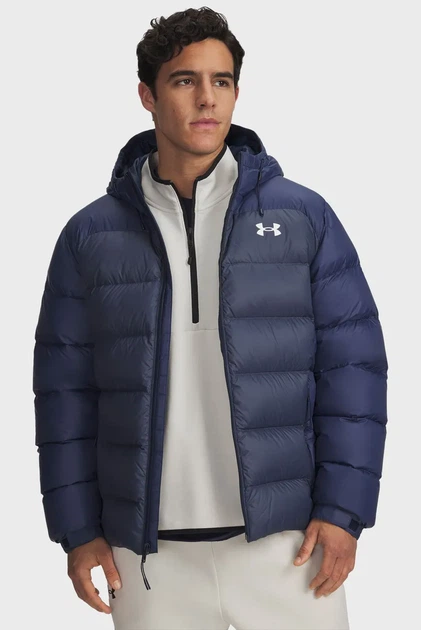 Чоловіча темно-синя куртка UA Sportswear Down Jkt Under Armour M 6006357-408 - Фото 1 Чоловіча темно-синя куртка UA Sportswear Down Jkt Under Armour M 6006357-408 - изображение 1