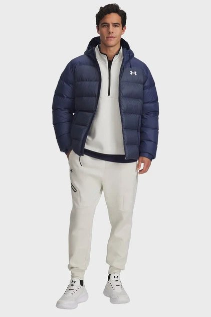 Чоловіча темно-синя куртка UA Sportswear Down Jkt Under Armour M 6006357-408 - Фото 2 Чоловіча темно-синя куртка UA Sportswear Down Jkt Under Armour M 6006357-408 - изображение 2