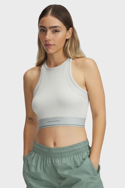 Жіночий м'ятний топ UA Meridian Rib Branded Tank Under Armour M 1389641-377 - Фото 1 Жіночий м'ятний топ UA Meridian Rib Branded Tank Under Armour M 1389641-377 - зображення 1